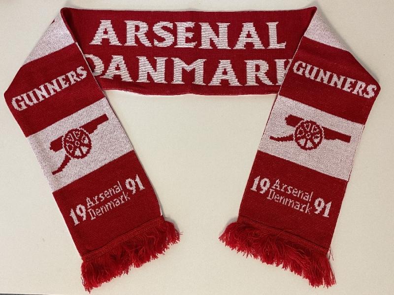 Arsenal Denmark Jacquard Knit Scarf Red One Size