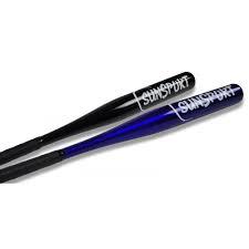 Baseball Bat Alu Blå Og Bold   1 Stk  Letvægts Alu Bat Fra Sunsport Med Bold