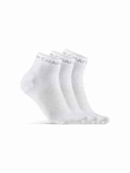 Craft   Core Dry Mid Sock 3 Pack   White 34 36