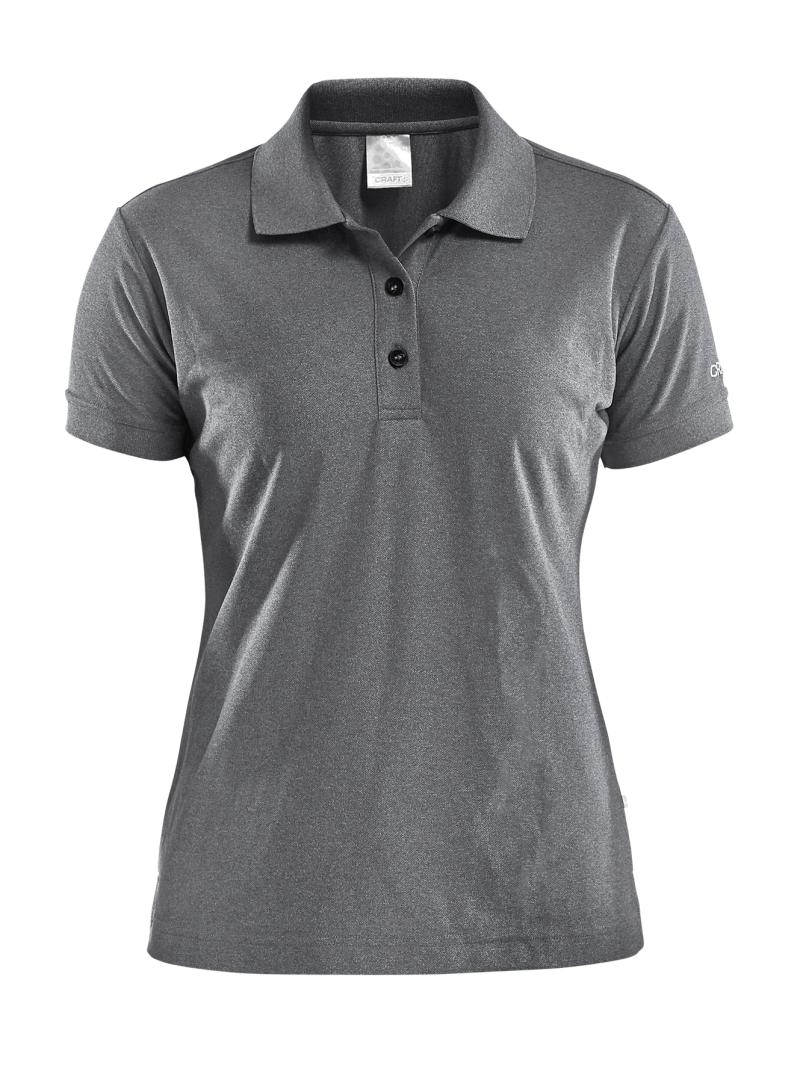 Craft   Polo Shirt Pique Classic Kvinder   Dark Grey Melange 38 M
