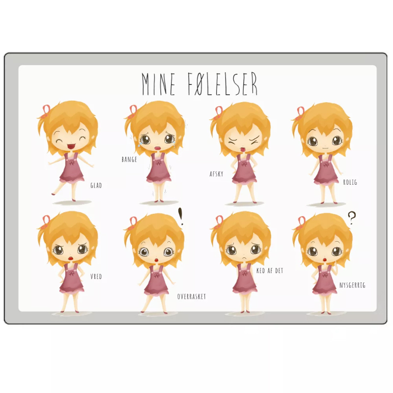 Dækkeserviet Mine Følelser Pige