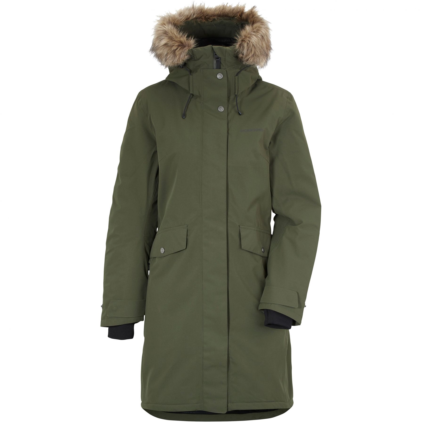 Didriksons Erika  Parka  Dame  Mørkegrøn