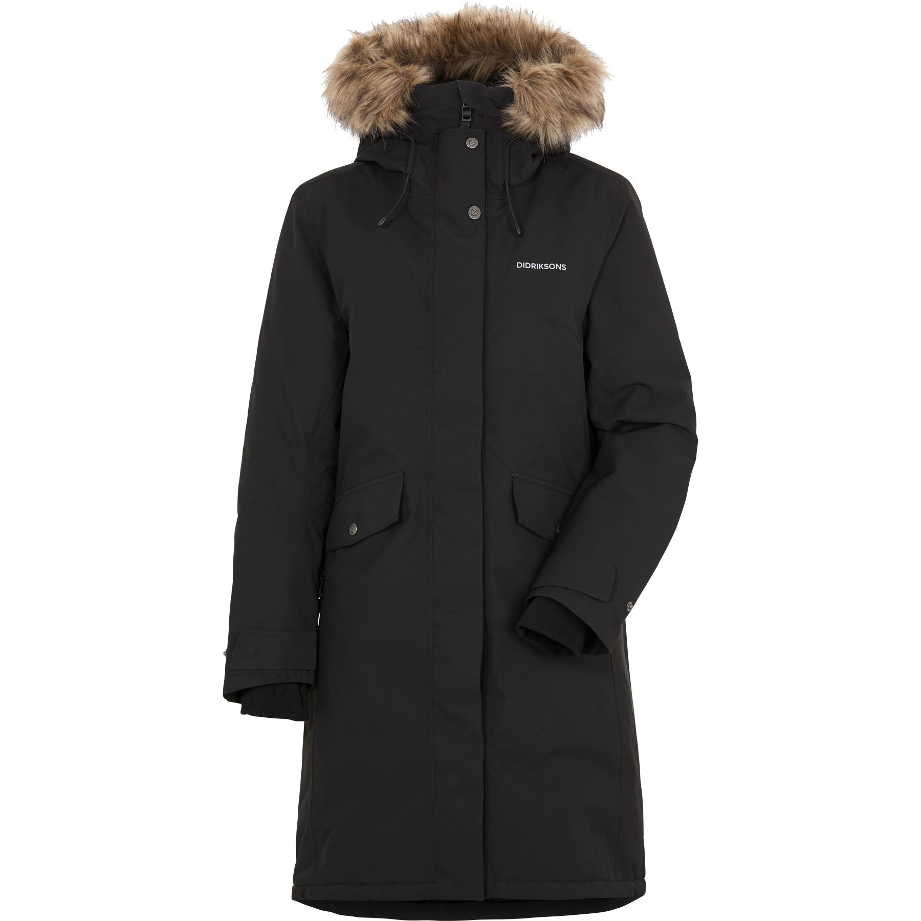 Didriksons Erika  Parka  Dame  Sort