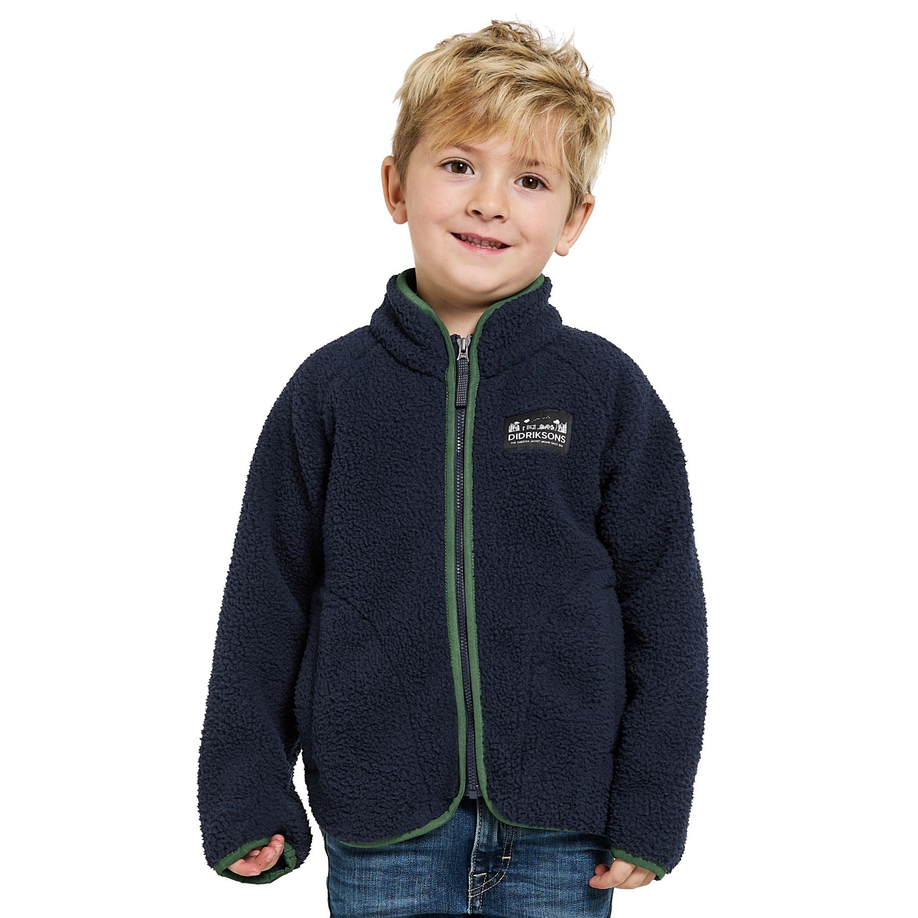 Didriksons Gibbs  Fleecejakke  Junior  Navy