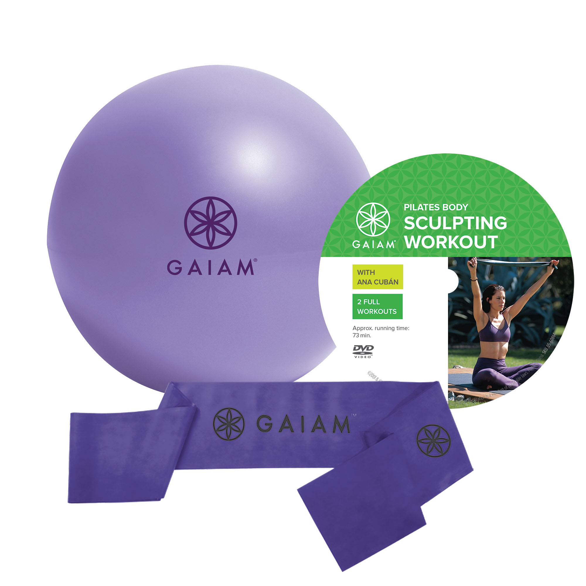 Gaiam Begynder Pilates Sæt M  Dvd