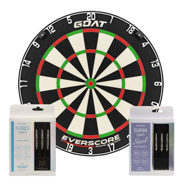 Goat Dartskive Med 2 Sæt Tungsten Pile