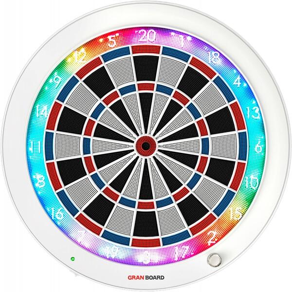 Granboard3s Led Bluetooth Dartskive  White Edition Ltd