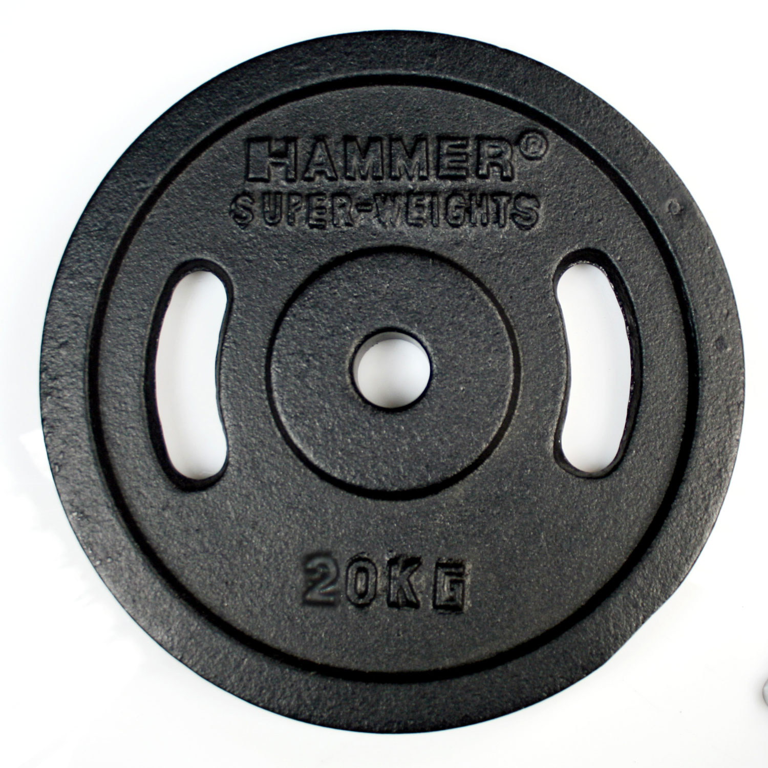 Hammer Dumbbell Weight Discs 2 X 20 Kg  Iron  ø 30 Mm