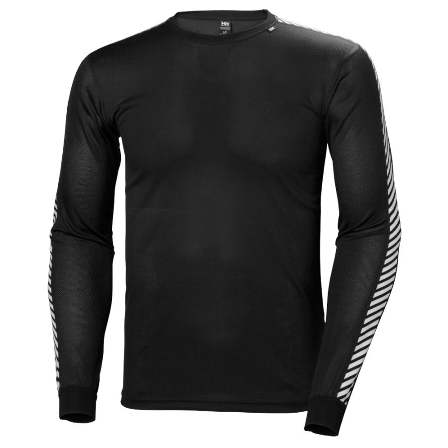 Helly Hansen Dry Stripe Crew  Herre  Sort