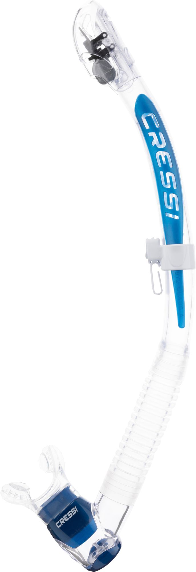 Itaca Ultra Dry Snorkel Clear  Blue Metal