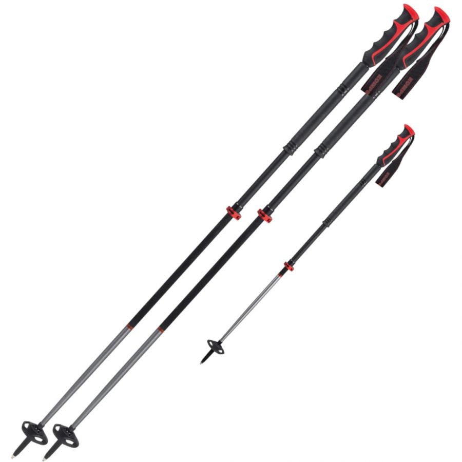 Komperdell Descent Carbon Rocksleeve Vario  Skistave  Sort