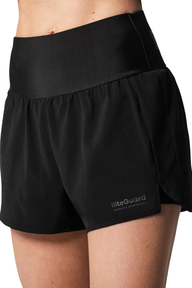 Liiteguard Glu Tech 2in1 Shorts   Sort   Dame   Short
