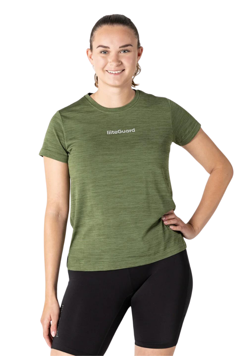 Liiteguard Re Liite T Shirt   Armygrøn   Dame   T Shirt