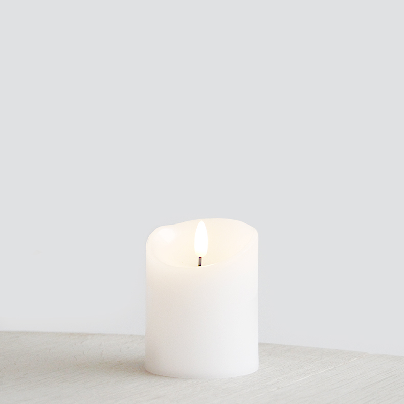 Luce Led Bloklys 7 5 X 10 Cm Elfenben