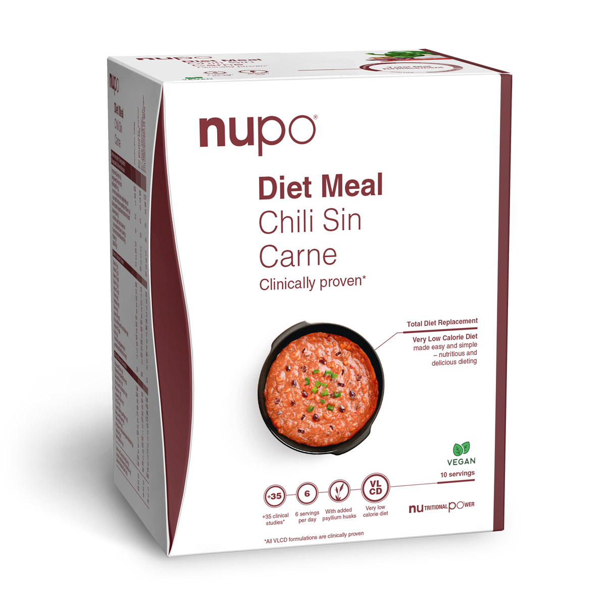 Nupo Diet Meal   Chili Sin Carne 10 Port