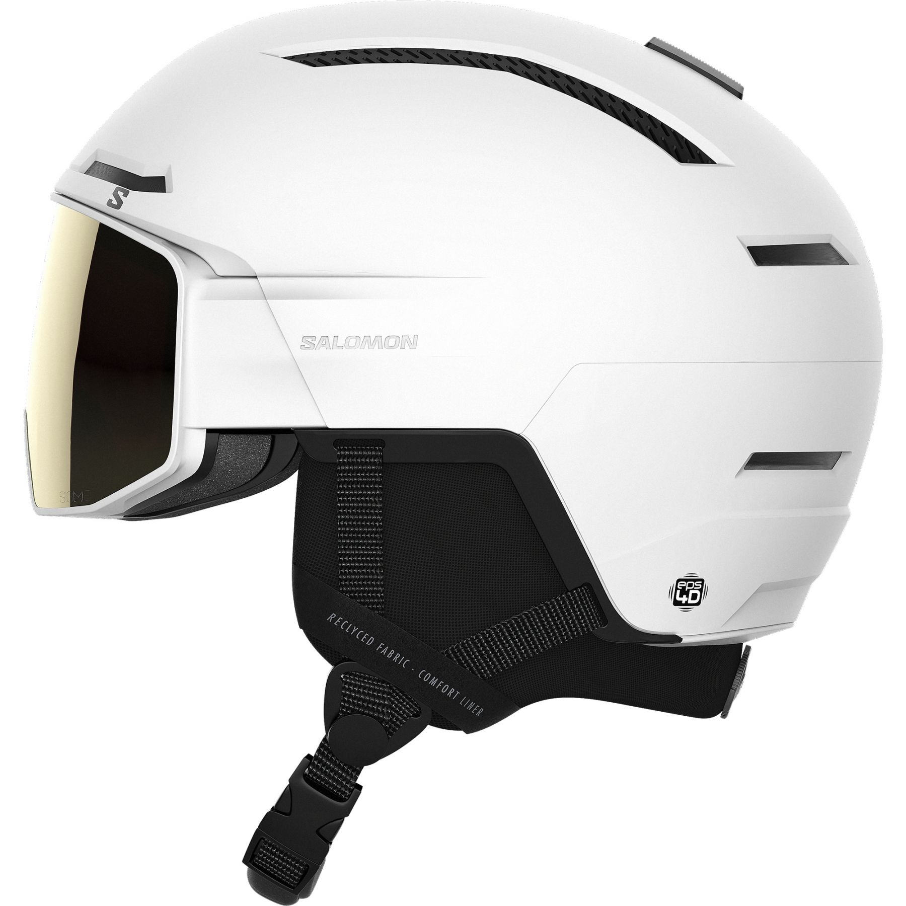 Salomon Driver Pro Sigma  Skihjelm Med Visir  Hvid
