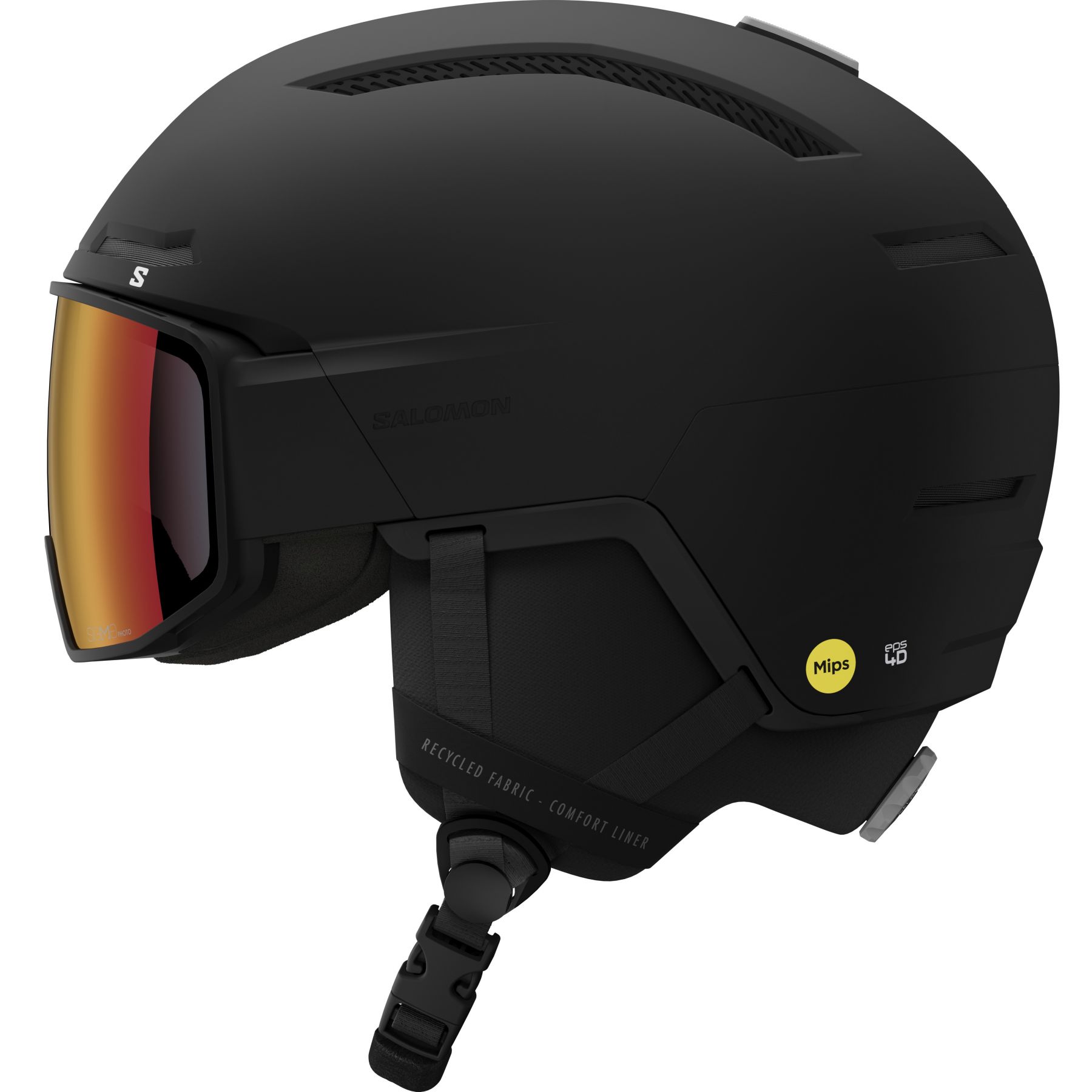 Salomon Driver Pro Sigphoto Mips  Skihjelm Med Visir  Sort
