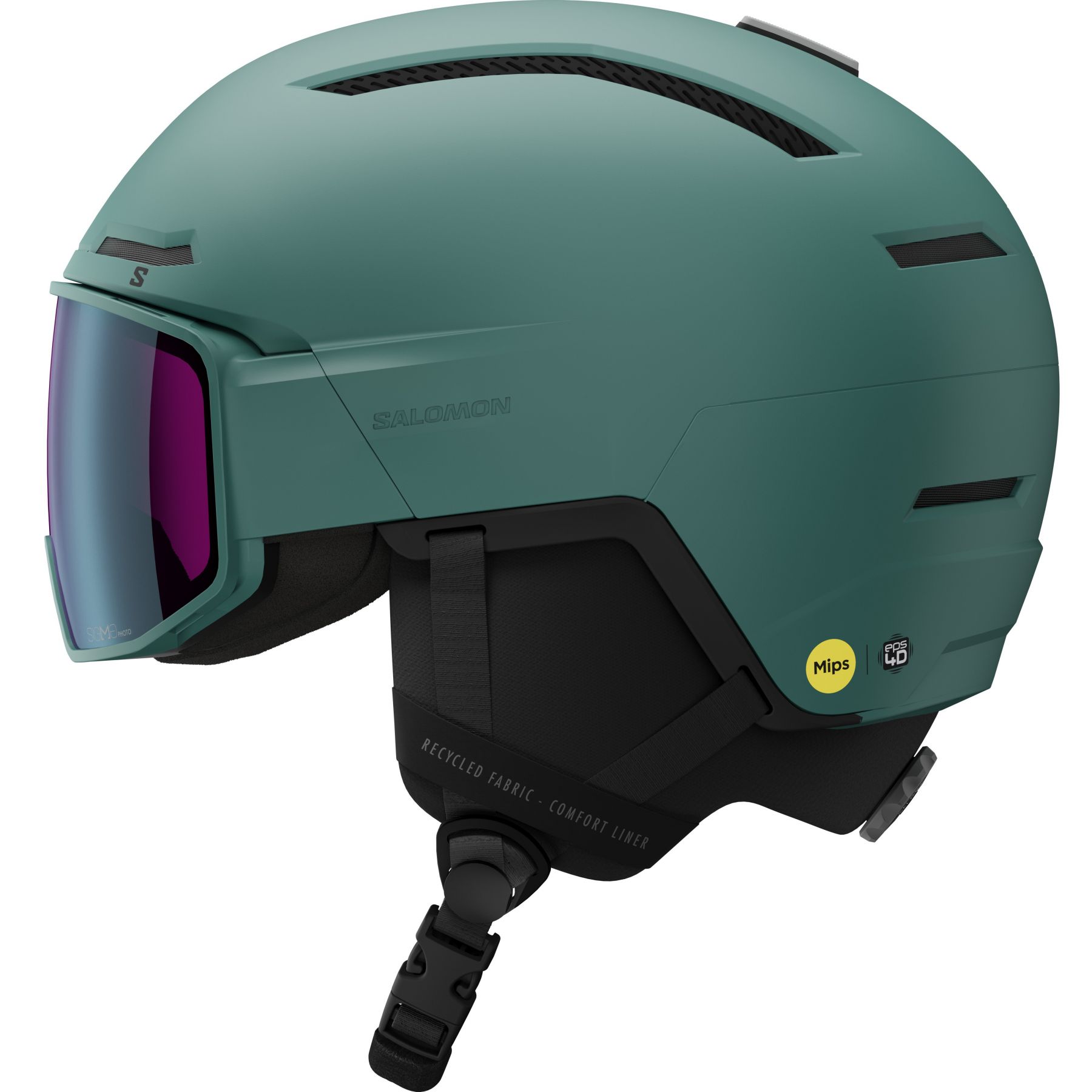 Salomon Driver Pro Sigphoto Mips  Skihjelm Med Visir  Turkis