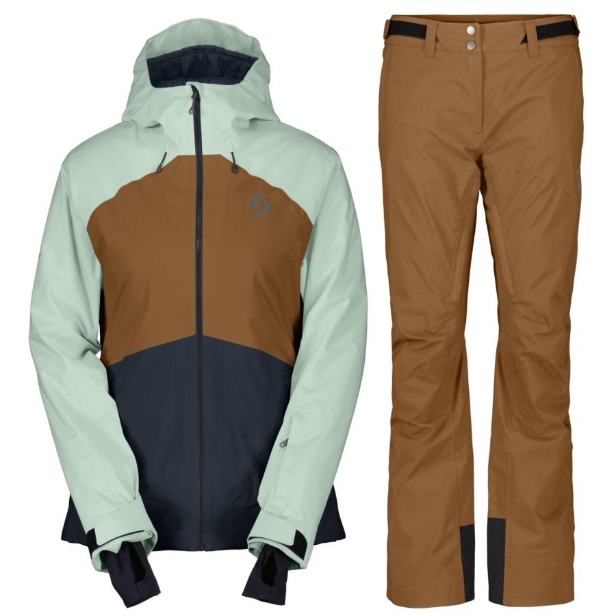 Scott Ultimate Dryo 10  Skisæt  Dame  Lysegrøn Brun
