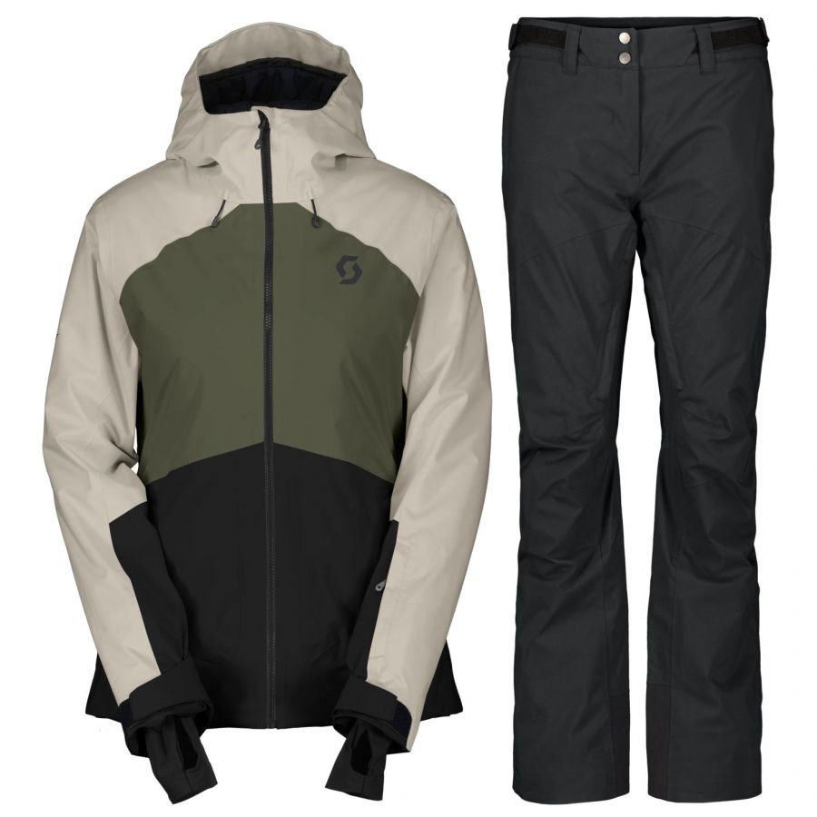 Scott Ultimate Dryo 10  Skisæt  Dame  Mørkegrøn Sort
