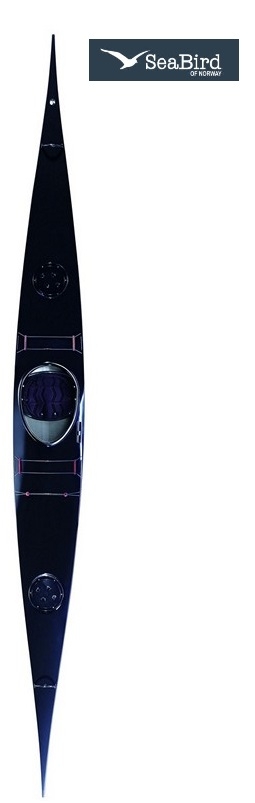 Seabird Black Pearl Hv Glasfiber Med Finne  Hvid Udstillingsmodel