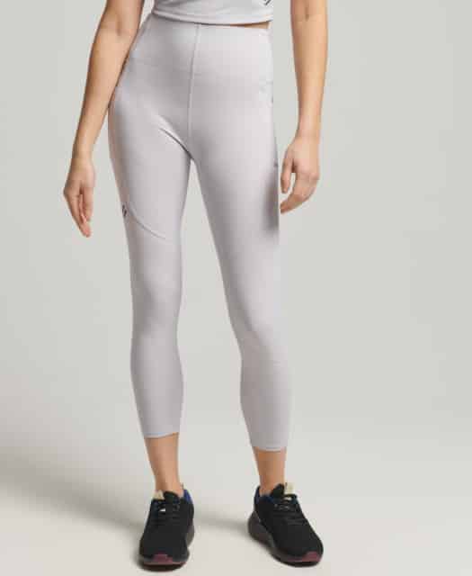 Superdry Sport   Run 7 8 Tight Leggings   Moonlight Grey Xs