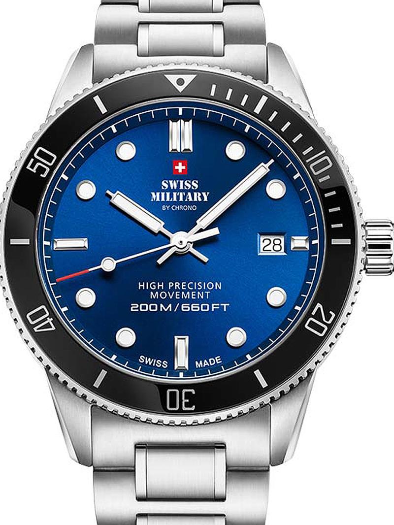Swiss Military Sm34088 02 Herreur Quartz Diver