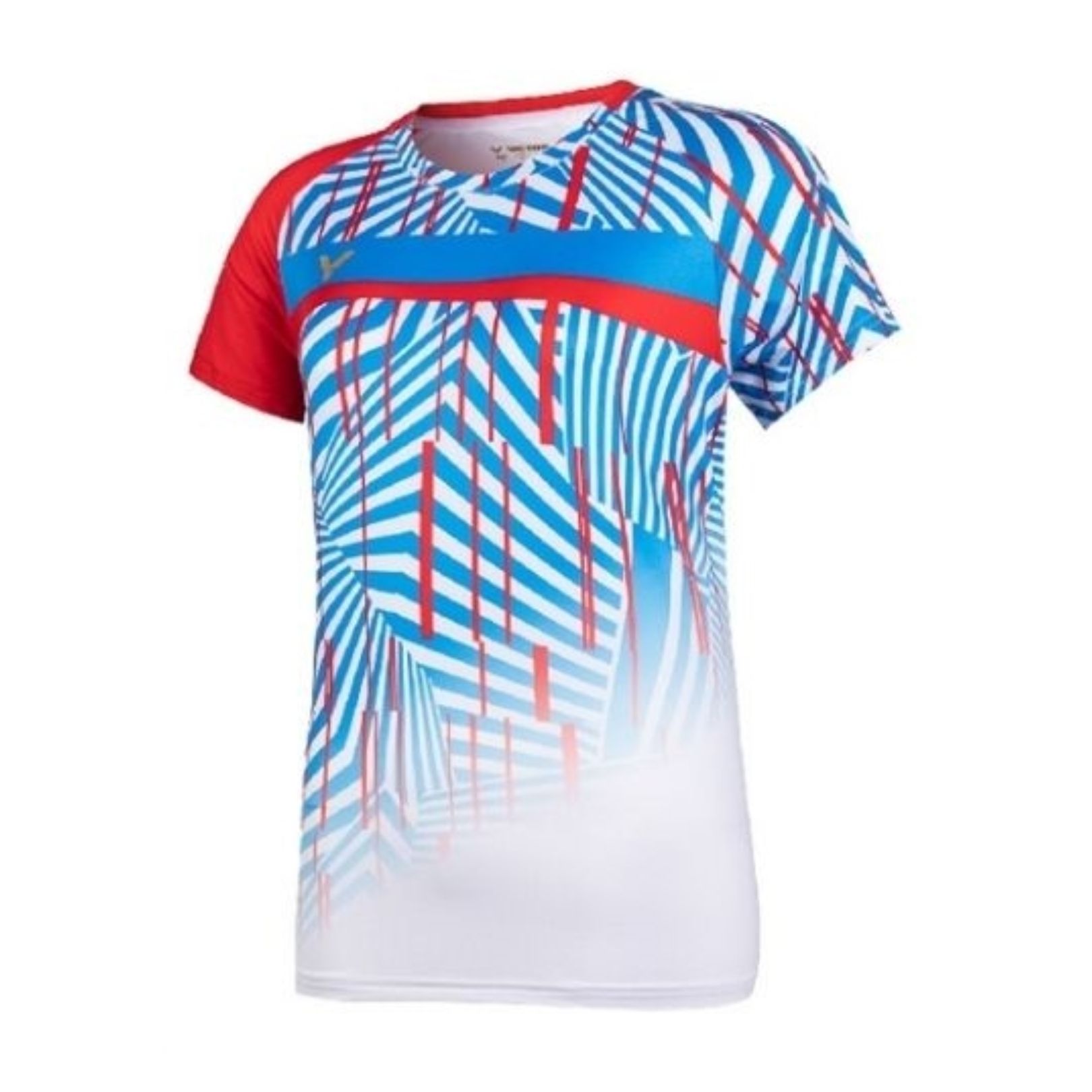 Victor T Shirt T 11003 Dame Blå Rød