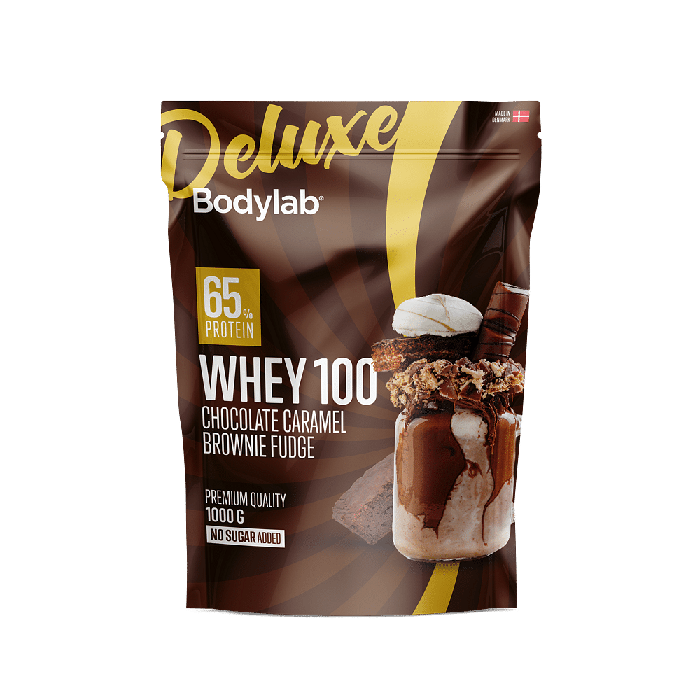 Whey 100 Deluxe  1 Kg    Chocolate Caramel Brownie Fudge