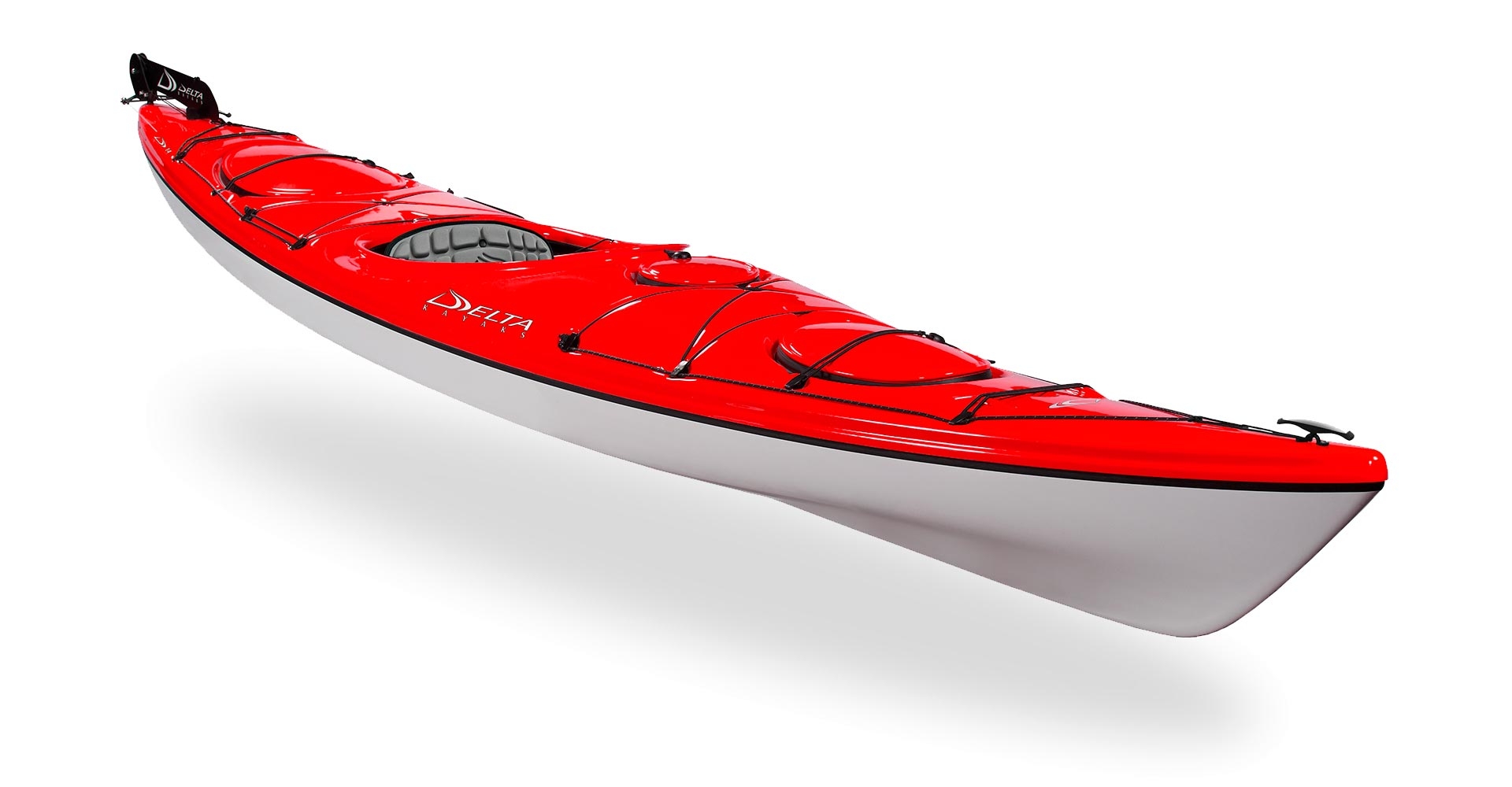 Delta 14 R Thermoform Kajak Med Ror  Ultra Lav Vægt Og Skinnende Flot Finish