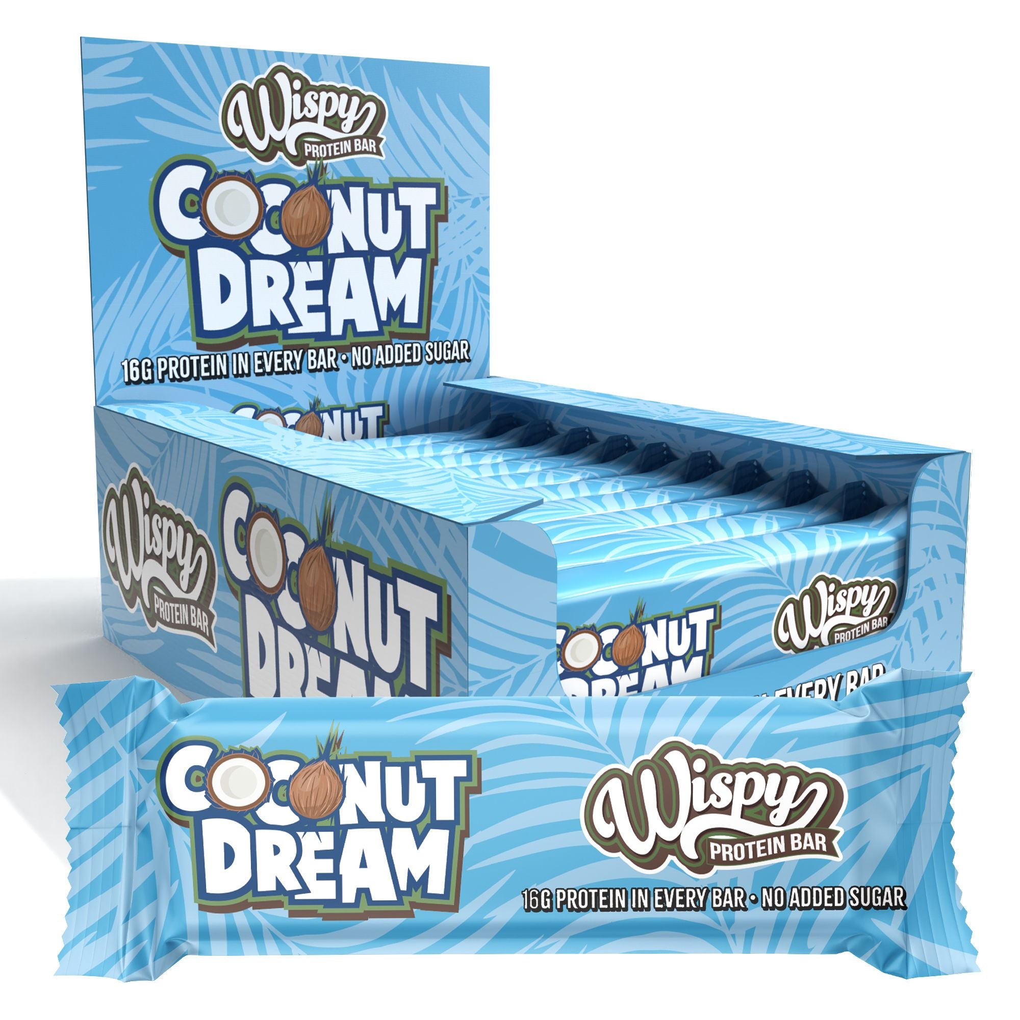 Wispy Protein Bar   Coconut Dream  10x 55g