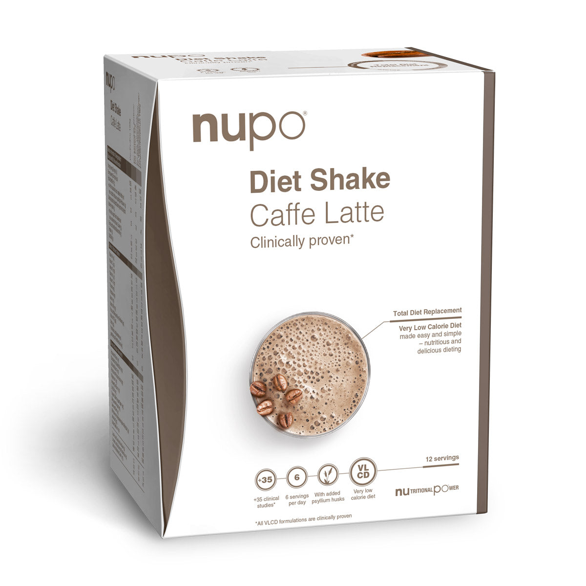 Nupo Diet Shake  384g    Caffe Latte   Måltidserstatning