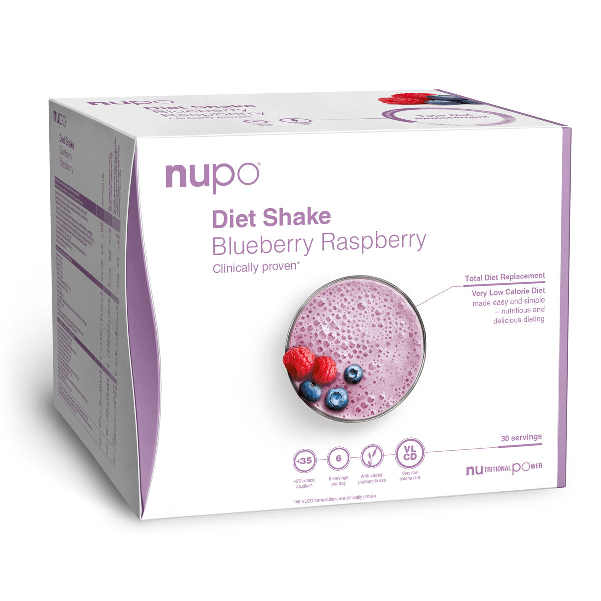 Nupo Diet Shake Value Pack  960g    Blueberry Raspberry   Måltidserstatning