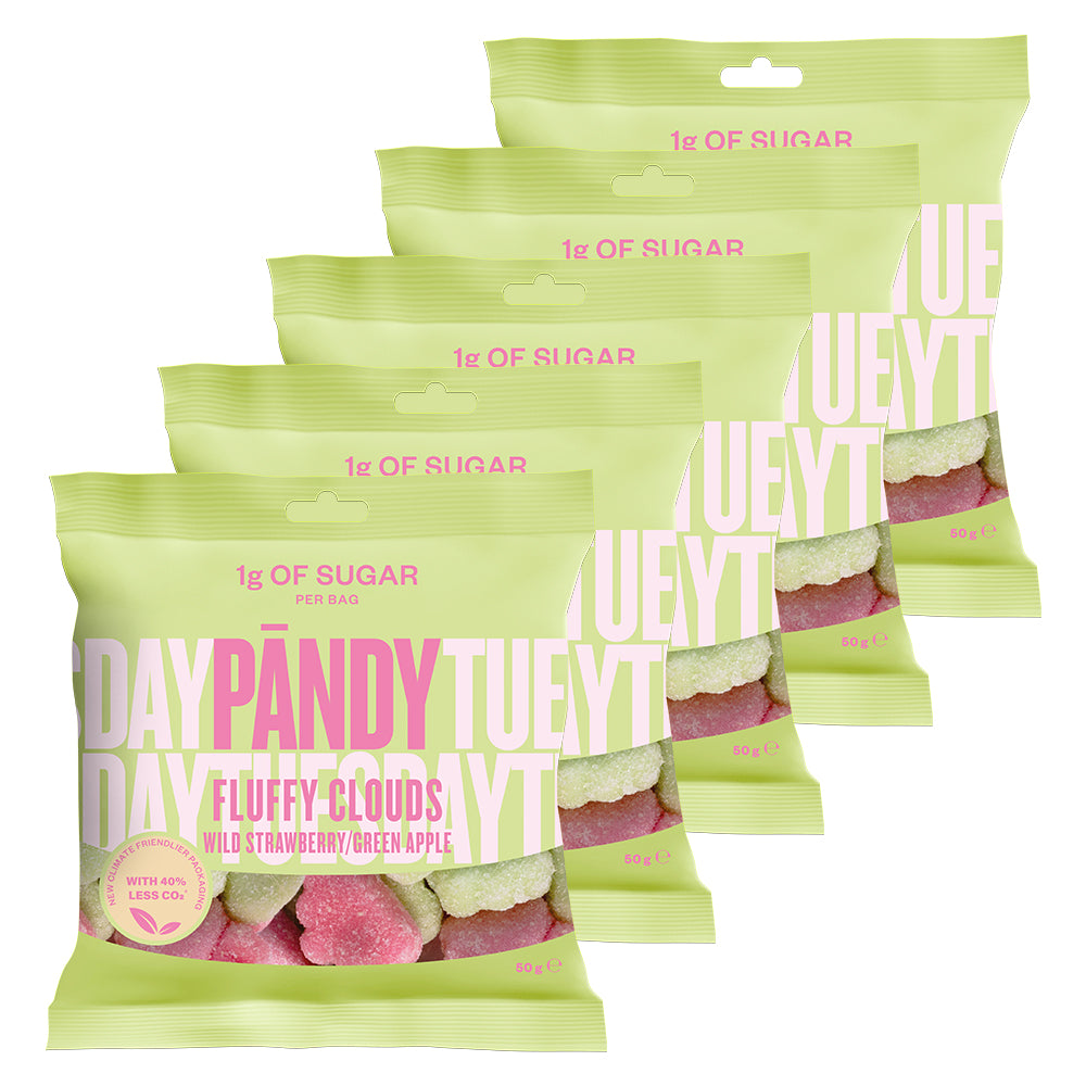 Pandy Candy   Fluffy Clouds  6x50g    Mad  Og Mel Produkter