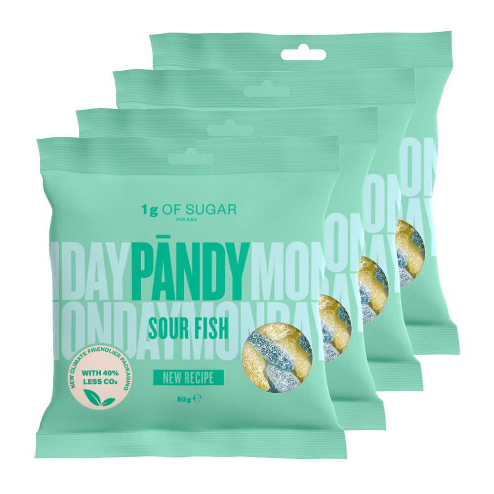 Pandy Candy   Sour Fish  6x50g    Slik   Chips