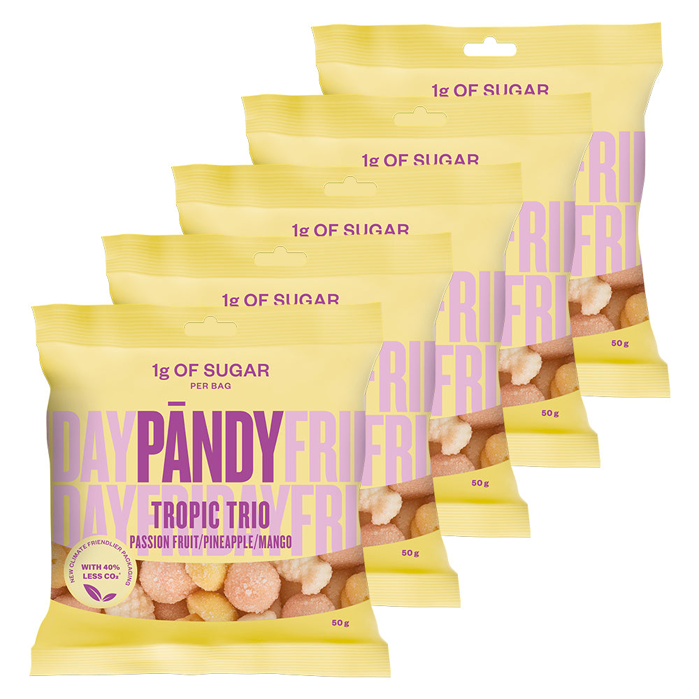 Pandy Candy   Tropic Trio  6x50g    Slik   Chips