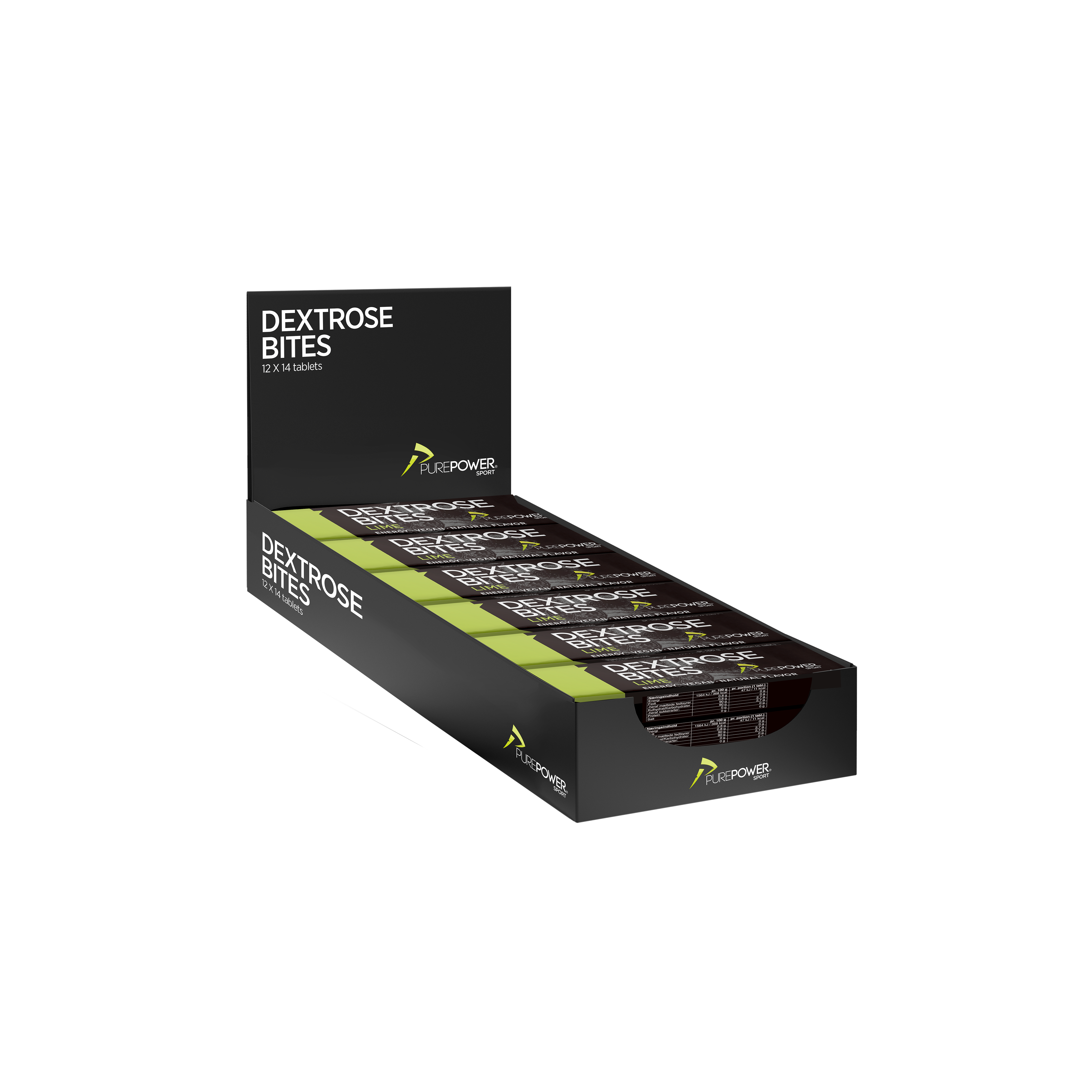 Dextrose Bites Lime 12 X 14 Stk