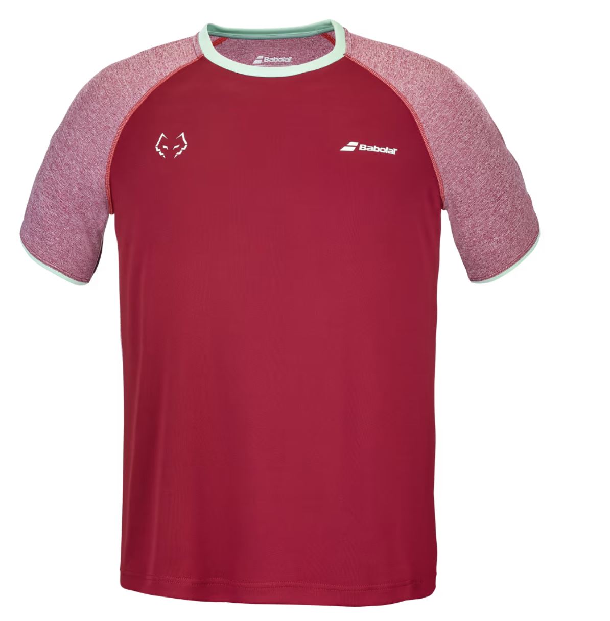 Babolat Crew Neck Tee Juan Lebron  Red Dahlia    S