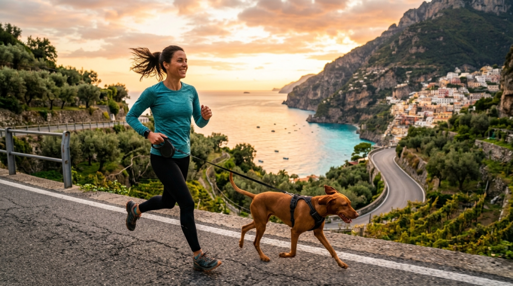 Professional stock photo, 16:9 aspect ratio: Active woman jo